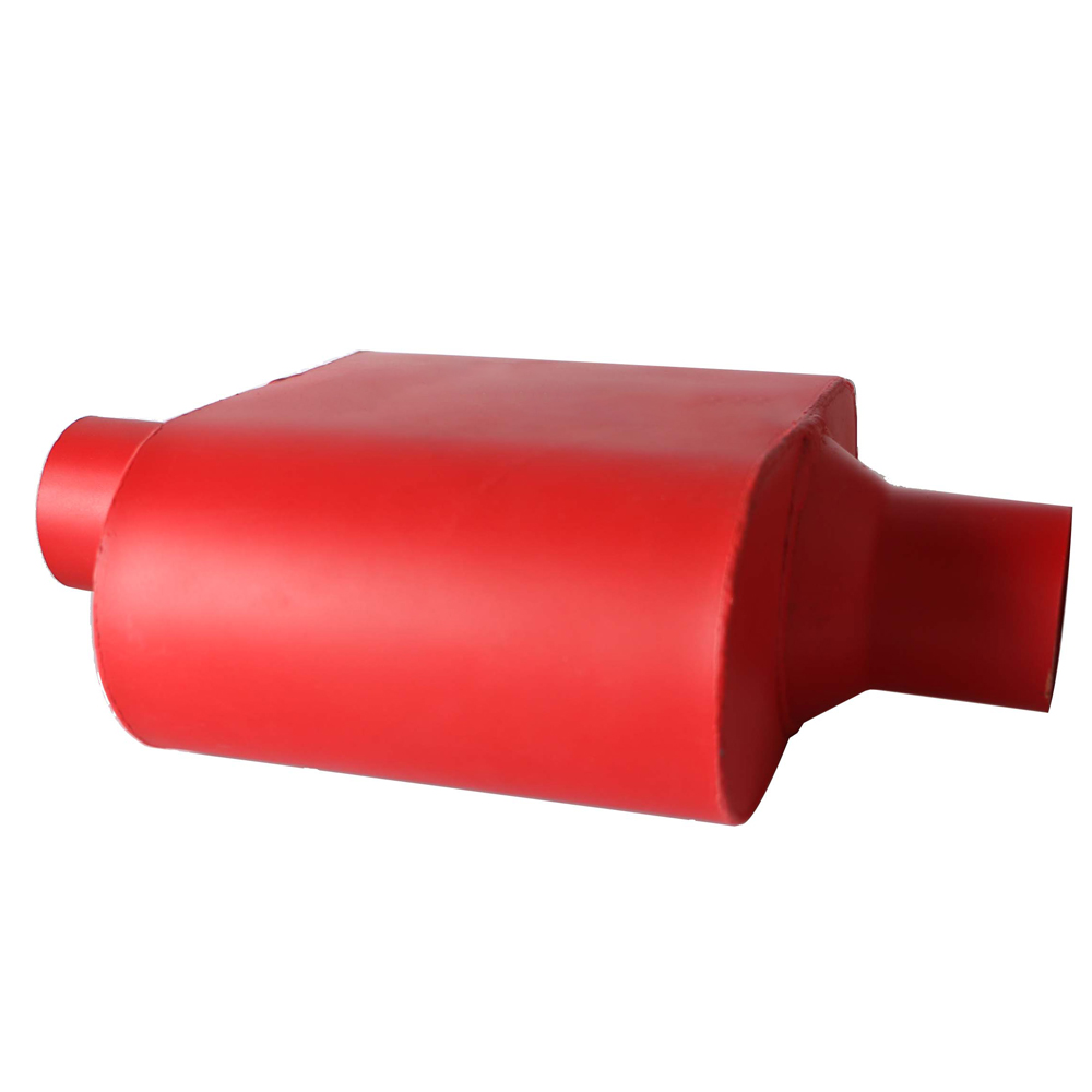 High Quality Aluminized Red Painted Flowmaste Exhaust Muffler