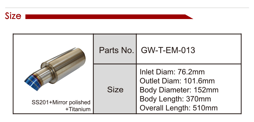 universal exhaust muffler exhaust muffler