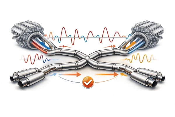 Crossover basics X-pipe pulse mixing smooths tone, cuts raspdrone