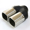 Stainless Steel Black Painted Single Wall Exhaust Tip