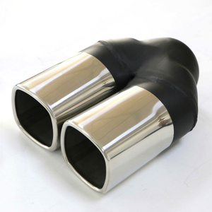 Stainless Steel Black Painted Single Wall Exhaust Tip