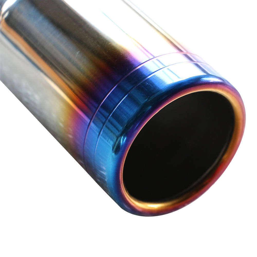 GRWA 2.5'' Universal Stainless Steel Titanium Exhaust Tip For Car
