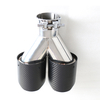 Hot Sale Carbon Fiber High Temperature Resistant Stainless Steel Exhaust Tip