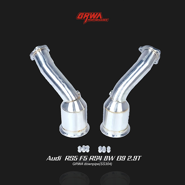 Audi RS5 RS4 2.9T high-flow downpipe:High-flow downpipe rs5 improving exhaust efficiency for RS5/RS4 2.9T models.