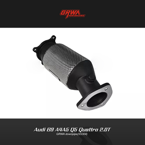 downpipe designed for A5 and Q5 models to improve turbo spool and enhance audi a5 exhaust and audi q5 exhaust performance.