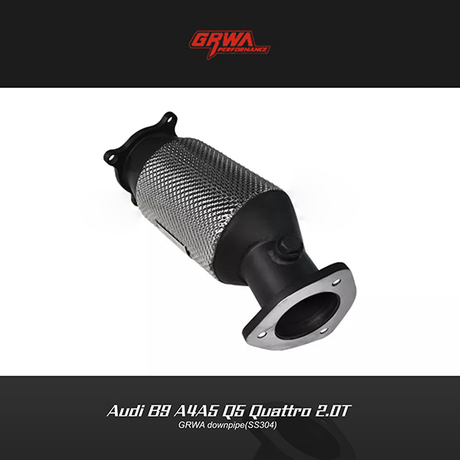 downpipe designed for A5 and Q5 models to improve turbo spool and enhance audi a5 exhaust and audi q5 exhaust performance.