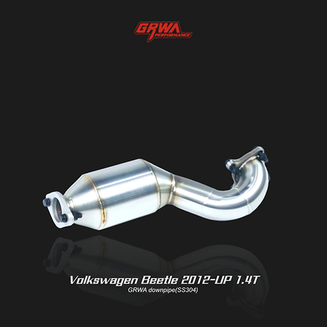 High-flow downpipe designed to improve volkswagen beetle exhaust flow and deliver better turbo response on the 1.4T engine.