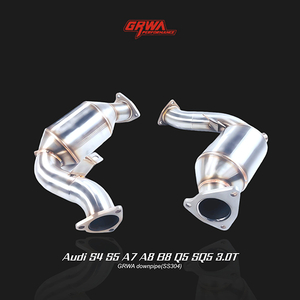  downpipe enhancing audi s4 exhaust and turbo efficiency, compatible with audi s5 downpipe and audi s5 exhaust upgrades.