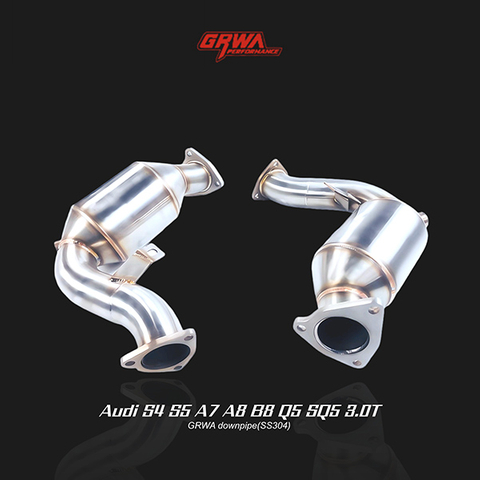  downpipe enhancing audi s4 exhaust and turbo efficiency, compatible with audi s5 downpipe and audi s5 exhaust upgrades.