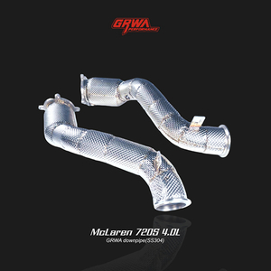 High-performance McLaren 720S 4.0L downpipe improves turbo response and 720S exhaust performance.