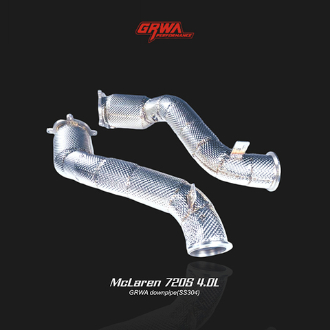 High-performance McLaren 720S 4.0L downpipe improves turbo response and 720S exhaust performance.