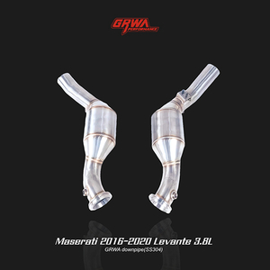 High-performance Maserati Levante 3.8 downpipe improves turbo response and Maserati exhaust systems.