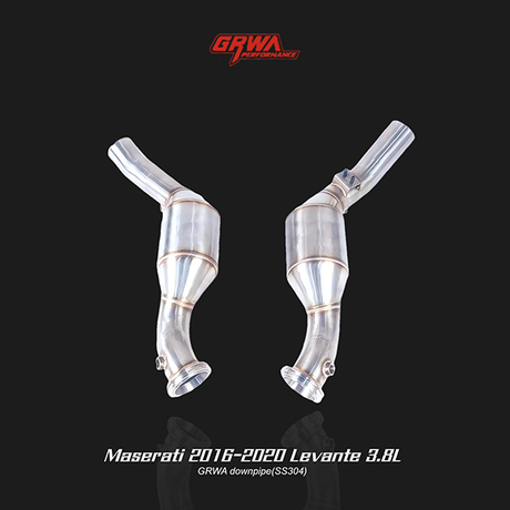 High-performance Maserati Levante 3.8 downpipe improves turbo response and Maserati exhaust systems.