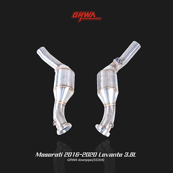 High-performance Maserati Levante 3.8 downpipe improves turbo response and Maserati exhaust systems.