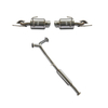 03-07 350Z 4'' Slat Tip W/2.5'' Stainless Steel 201 Mirror Polished Exhaust System