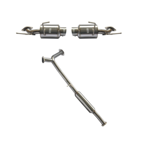 03-07 350Z 4'' Slat Tip W/2.5'' Stainless Steel 201 Mirror Polished Exhaust System