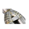 4.5"BURNT TIP MUFFLER RACING HI-POWER CATBACK EXHAUST FOR 09-14 370Z Z34 VQ37VHR Titanium Alloy Exhaust System