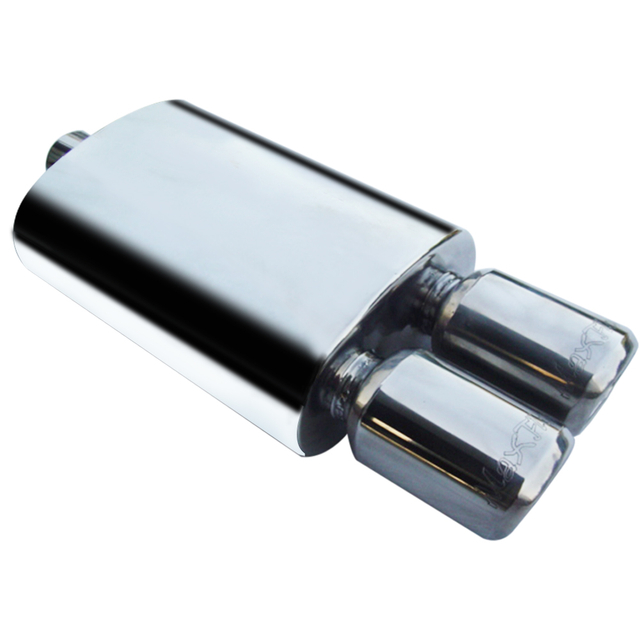 Dual Racing Universal Car Exhaust Muffler