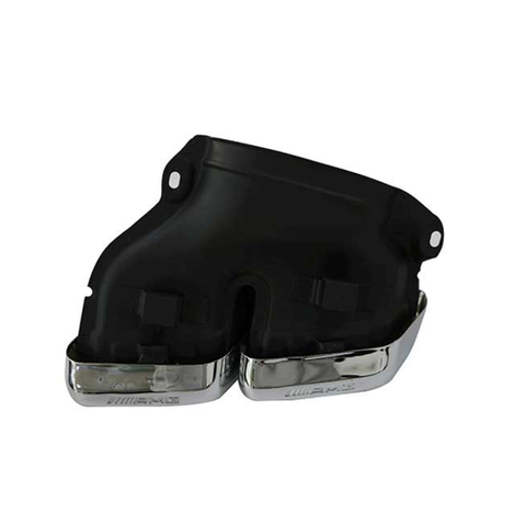 Benz W212 E-CLASS 2014 Black Painted Chrome Black Stainless Steel 304 Mirror Polished Exhaust Tip