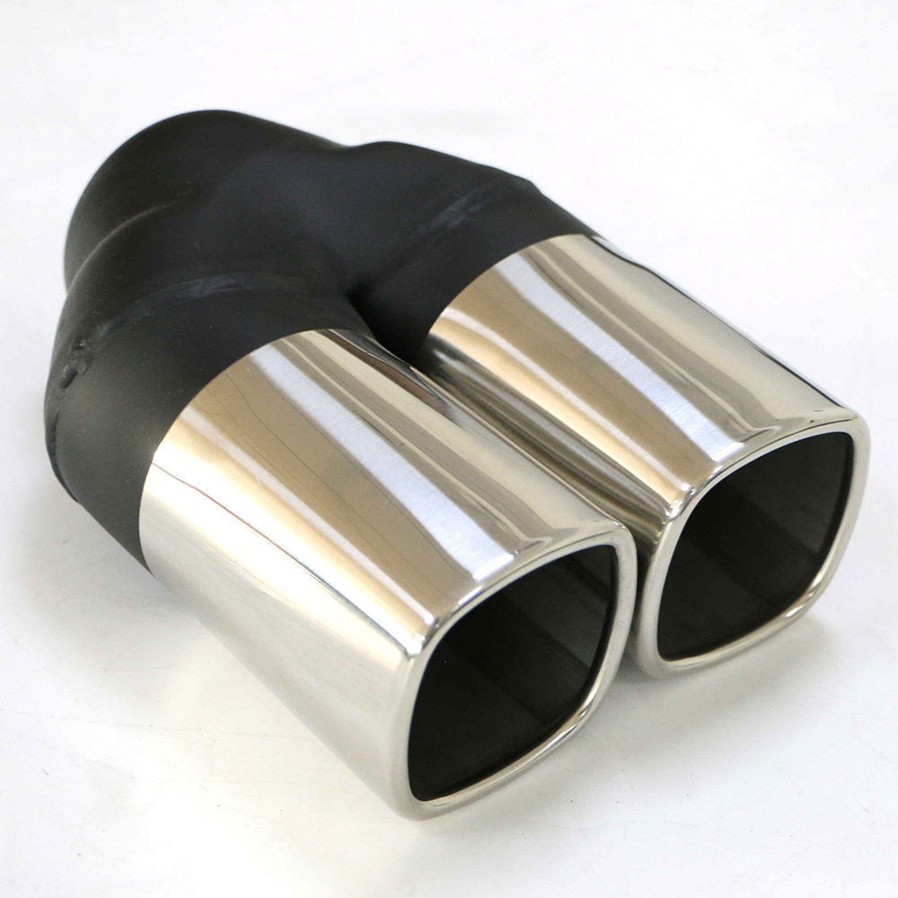 Stainless Steel Black Painted Single Wall Exhaust Tip