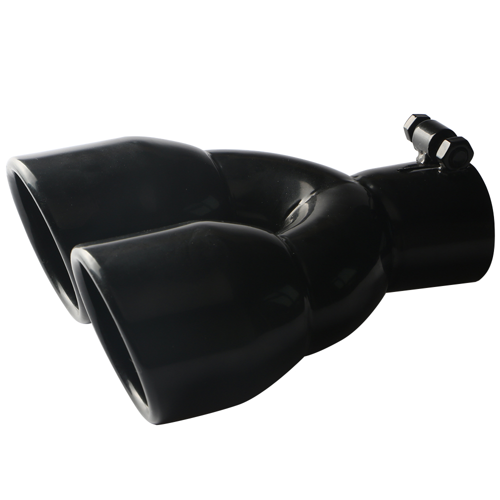 Stainless Steel 409 Black Painted Single Wall Exhaust Tip
