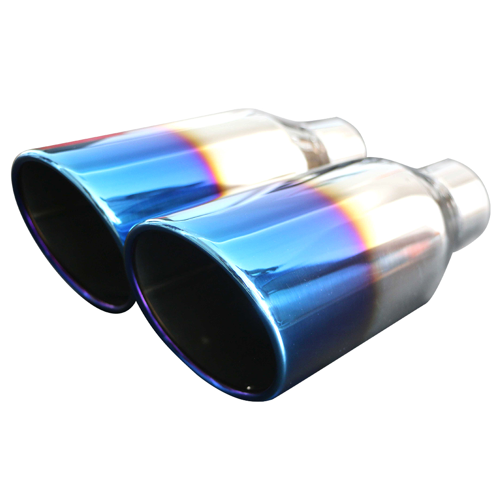 GRWA 2.5'' Universal Stainless Steel Titanium Exhaust Muffler Tip