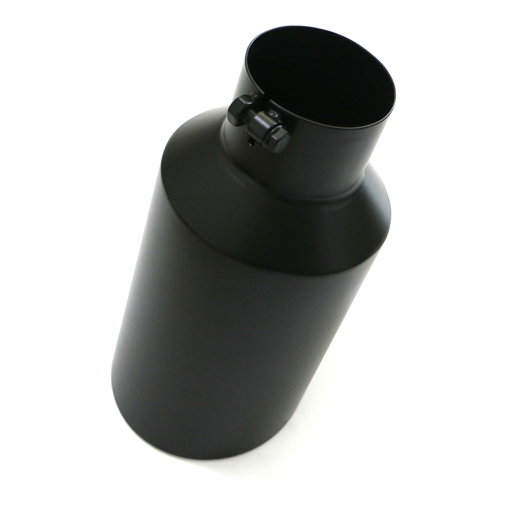 Matte Black Rolled Stainless Steel 409 Diesel Tip