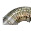 4.5"BURNT TIP MUFFLER RACING HI-POWER CATBACK EXHAUST FOR 09-14 370Z Z34 VQ37VHR Titanium Alloy Exhaust System