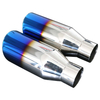 GRWA 2.5'' Universal Stainless Steel Titanium Exhaust Muffler Tip