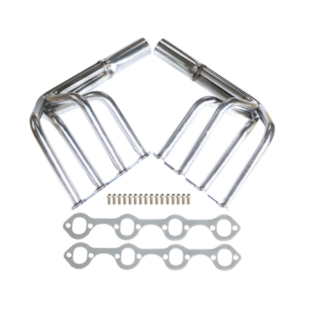 FORD T-BUCKET Classic Roadster Hot Rod Small Block Stainless Steel 322 Mirror Polished Exhaust Header