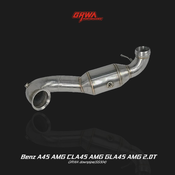 Mercedes A45 AMG exhaust pipe and downpipe system boost power, airflow, and AMG exhaust tone performance.