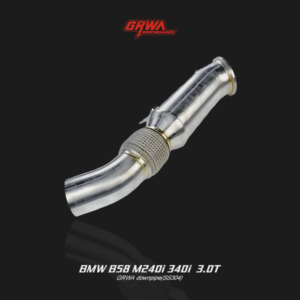 Precision-engineered BMW 340i B58 downpipe improves exhaust flow, reduces turbo lag, and enhances power delivery.