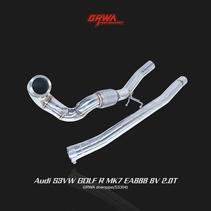 downpipe improving audi s3 exhaust and turbo efficiency, compatible with audi s3 downpipe and audi s3 8v downpipe upgrades.