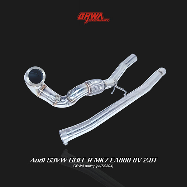 downpipe improving audi s3 exhaust and turbo efficiency, compatible with audi s3 downpipe and audi s3 8v downpipe upgrades.