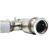 BMW M5 F10 with Catalytic Converter, Euro 4, Metal Carrier 200 Cel Stainless Steel 304+brushed Exhaust Downpipe