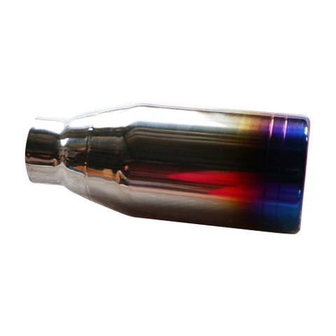 GRWA 2.5'' Universal Stainless Steel Titanium Exhaust Tip For Car