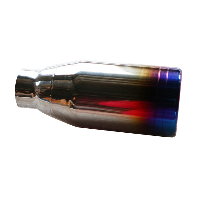 GRWA 2.5'' Universal Stainless Steel Titanium Exhaust Tip For Car