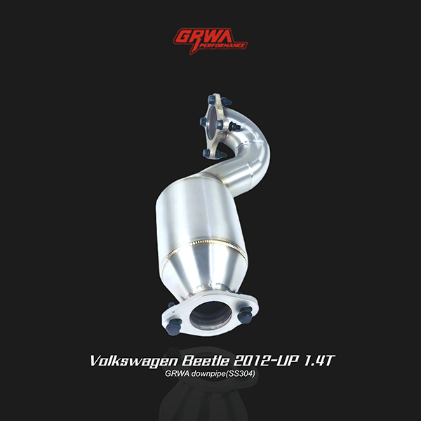 Precision-built downpipe delivering improved flow and efficiency for vw beetle exhaust performance applications.