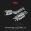 High-flow BMW M3 G80 S58 downpipe enhances turbo response, power, and airflow for BMW M3 exhaust system upgrade.