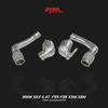 High-performance BMW S63 4.4T F95 X5M downpipe improves turbo flow, boosts power, and enhances exhaust tone.
