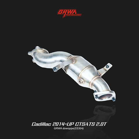 High-performance CTS downpipe fits Cadillac CTS and ATS 2.0T models, improving exhaust flow and turbo response.