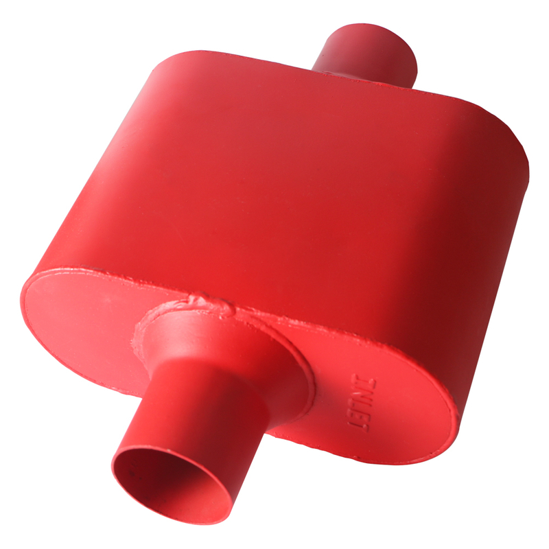 High Quality Aluminized Red Painted Flowmaste Exhaust Muffler