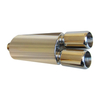 Dual Universal Stainless Steel 201 Car Exhaust Muffler