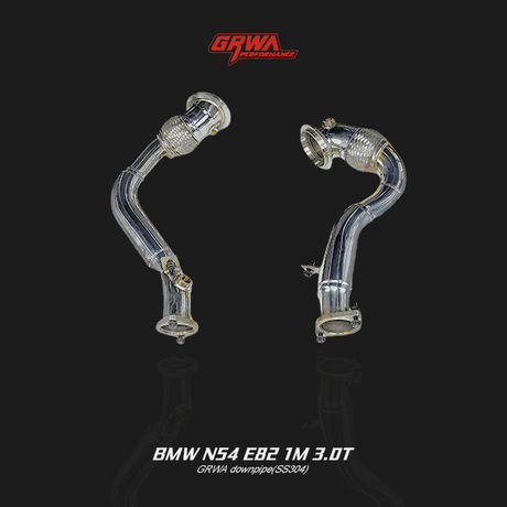 High-quality BMW N54 E82 1M downpipe improves turbo efficiency, flow, and sound for BMW 1M performance exhaust upgrade.