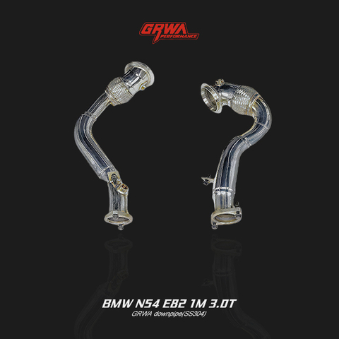 High-quality BMW N54 E82 1M downpipe improves turbo efficiency, flow, and sound for BMW 1M performance exhaust upgrade.