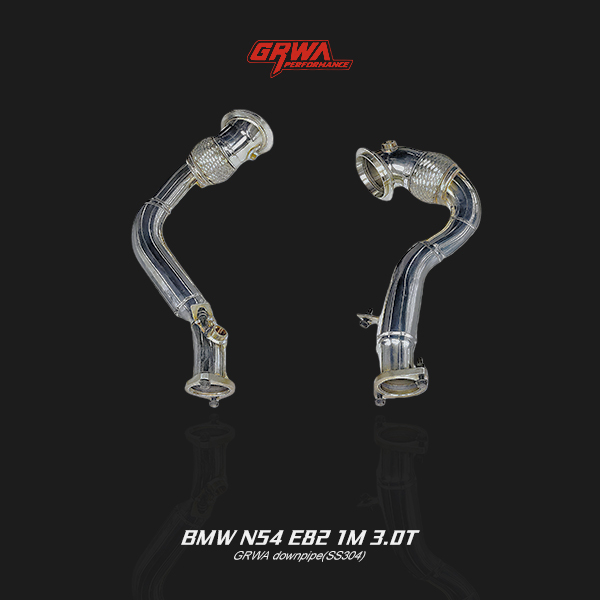 High-quality BMW N54 E82 1M downpipe improves turbo efficiency, flow, and sound for BMW 1M performance exhaust upgrade.