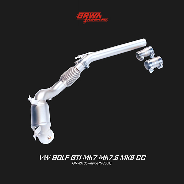 performance downpipe enhancing MK8 GTI exhaust, MK7 GTI exhaust, and Volkswagen CC downpipe performance for tuning projects.