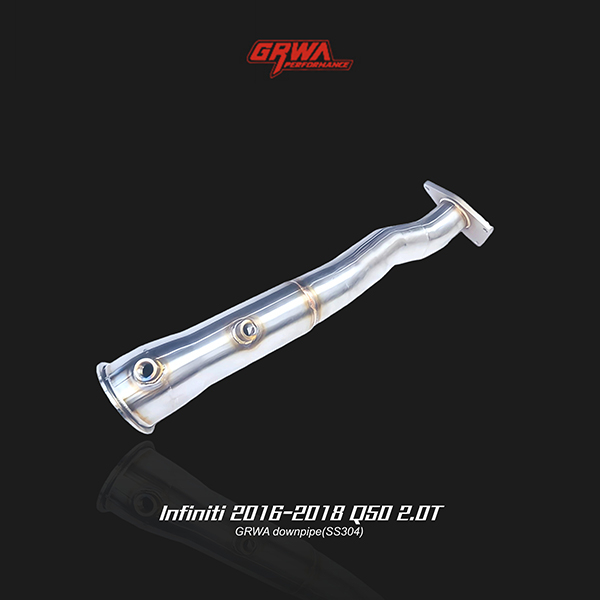 High-performance Infiniti Q50 downpipe improves turbo response and Infiniti Q50 exhaust system.