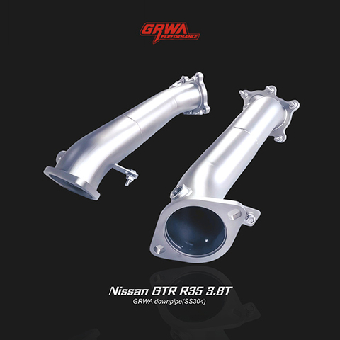 High-performance Nissan GTR R35 3.8T downpipe improves turbo response and GTR R35 exhaust system performance.
