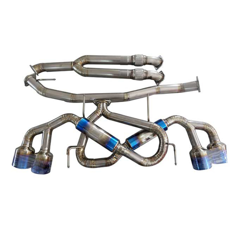 Beautiful Color Does Not Fade Nissan Titanium Alloy Exhaust System